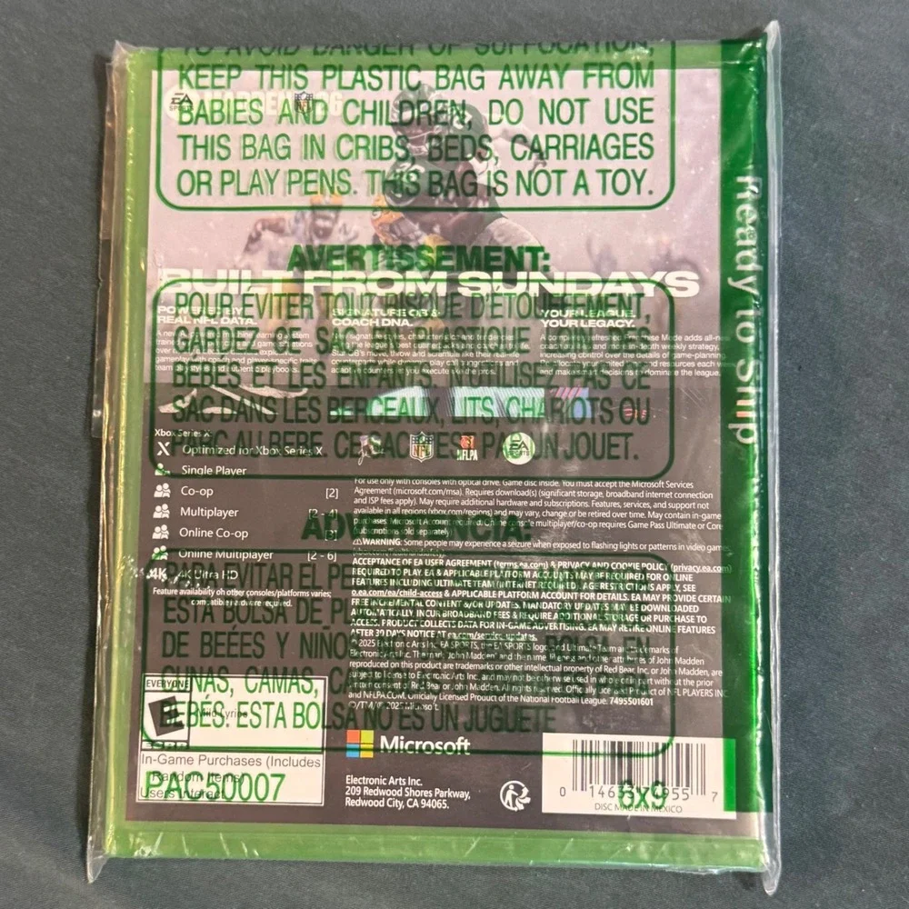 EA Sports Madden NFL 26 Xbox Series X New Sealed Football Game 2026